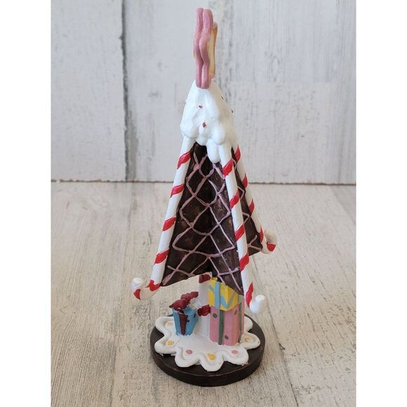 Gingerbread Christmas tree present star Village accessory house Xmas - Picture 3 of 7